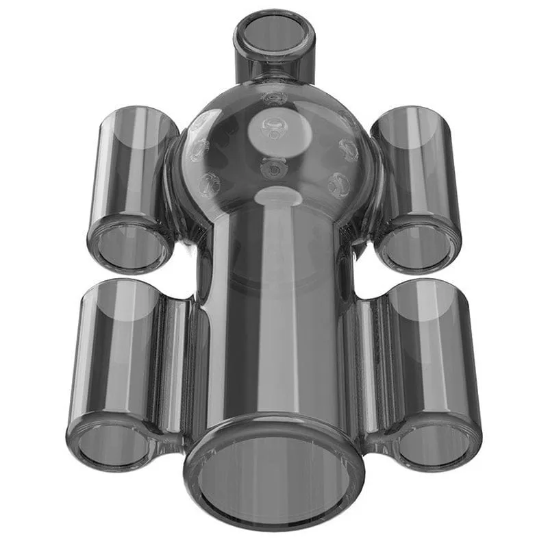0341M  20 Function Penis Trainer Masturbator Sleeve with 5 USB Vibrating Bullets