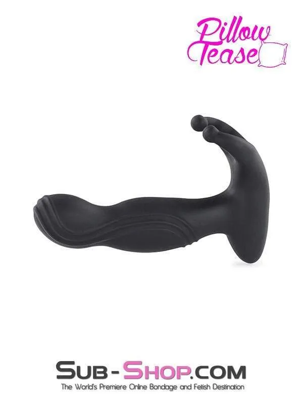 1778M-SIS      Club Sissy Vibrating Silicone Prostate Plug with Balls Massager