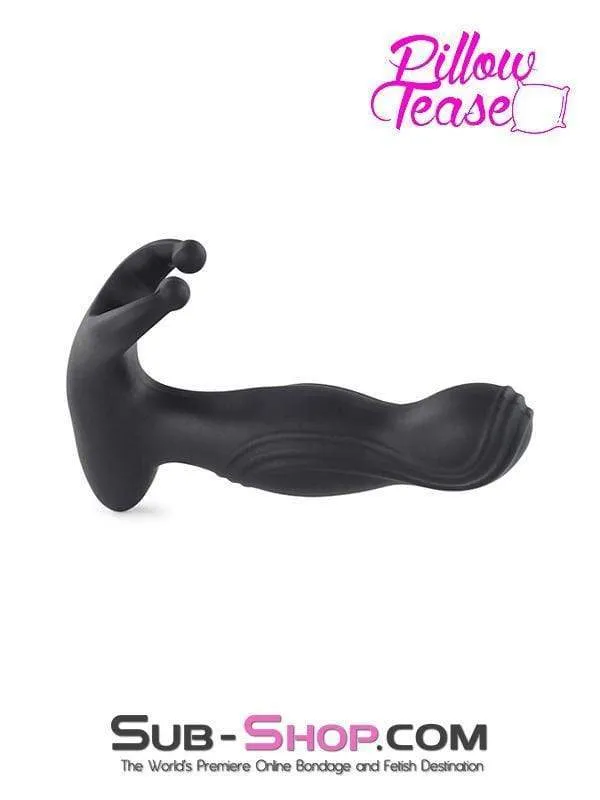 1778M-SIS      Club Sissy Vibrating Silicone Prostate Plug with Balls Massager