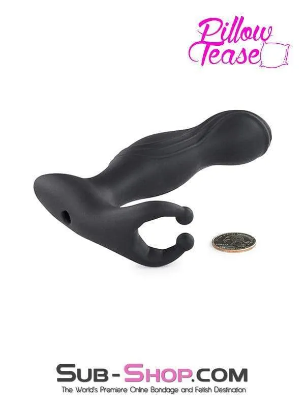 1778M-SIS      Club Sissy Vibrating Silicone Prostate Plug with Balls Massager