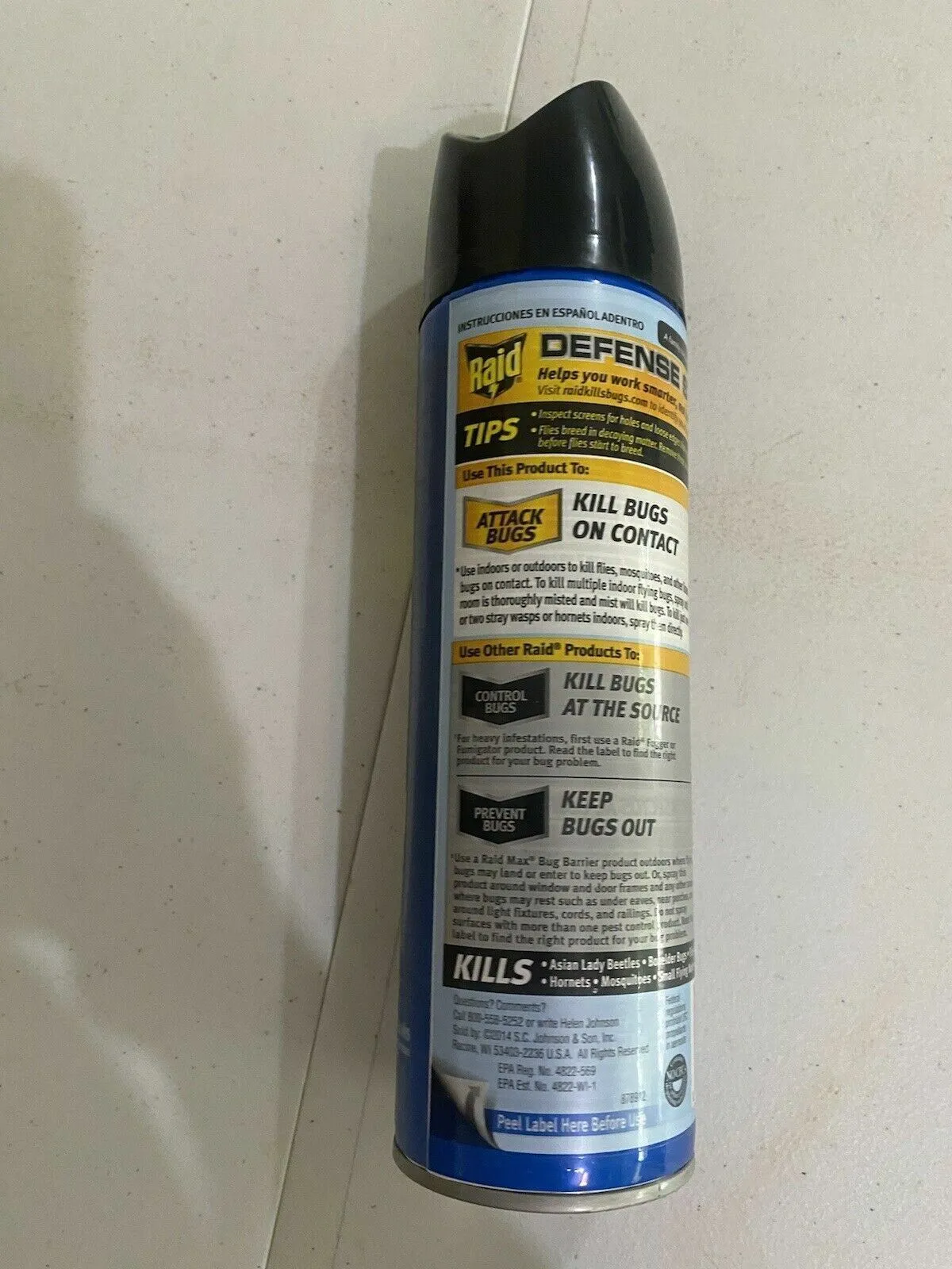 (2) Raid Flying Insect Killer Aerosol Insects Outdoor Fresh Scent 15oz 1672099