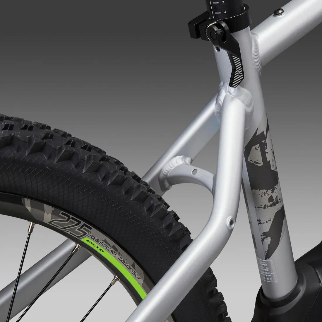 27.5 Inch Electric Mountain Bike E-ST 520 - Grey/Yellow