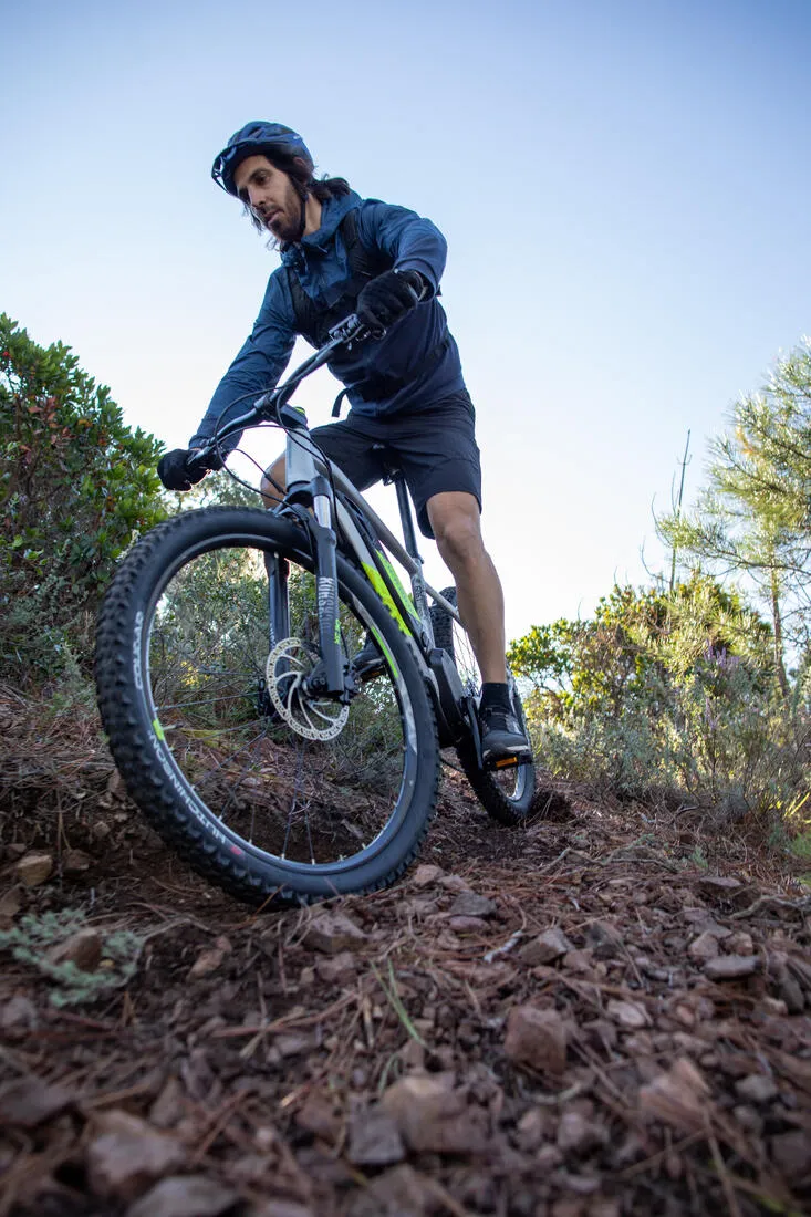 27.5 Inch Electric Mountain Bike E-ST 520 - Grey/Yellow