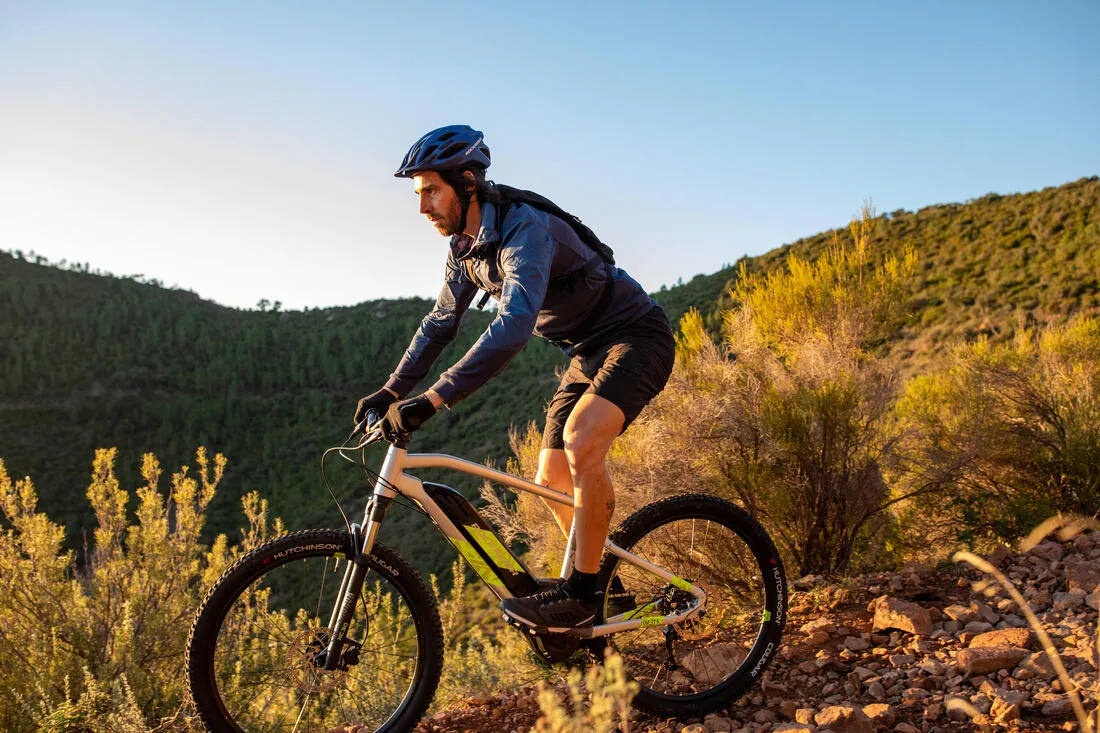 27.5 Inch Electric Mountain Bike E-ST 520 - Grey/Yellow