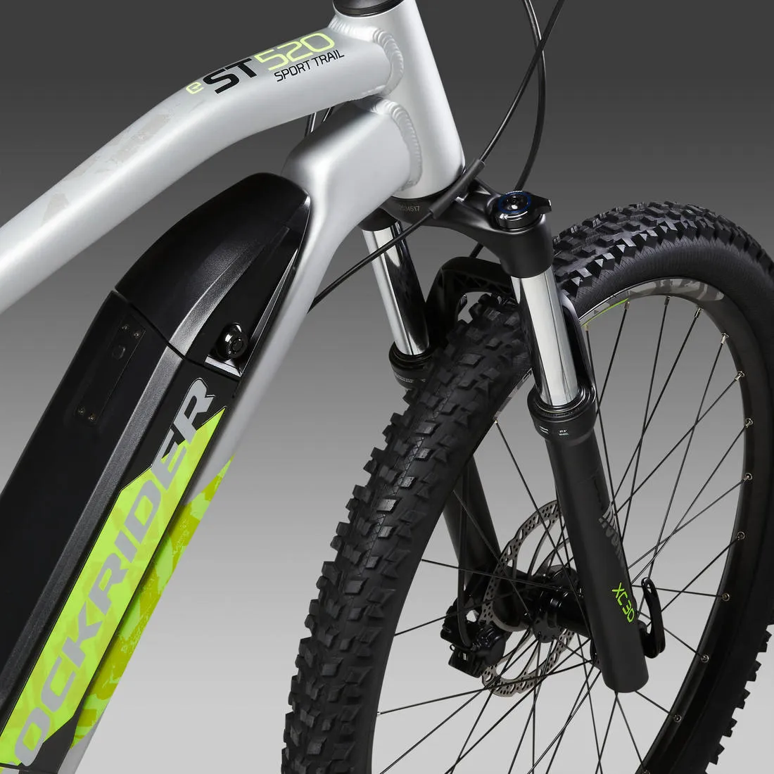 27.5 Inch Electric Mountain Bike E-ST 520 - Grey/Yellow