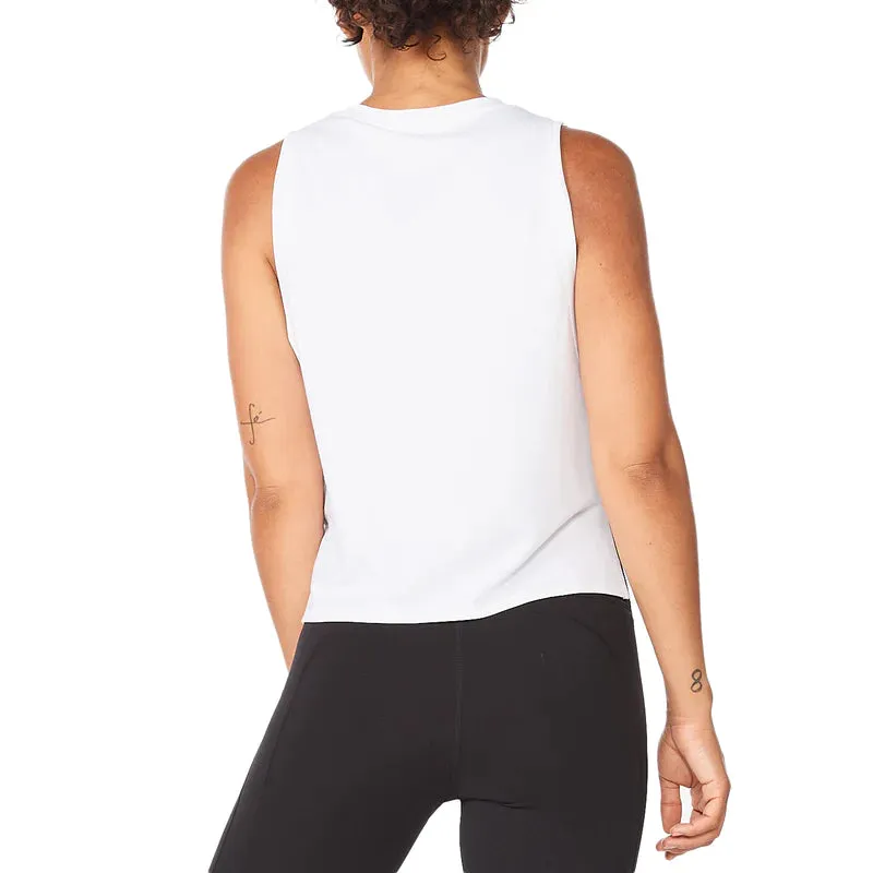 2XU Motion Form Crop Tank, Damen, white