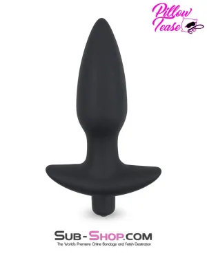 3496M-SIS      Booster Rocket Big Black Silicone Vibrating Sissy Doll Anal Plug