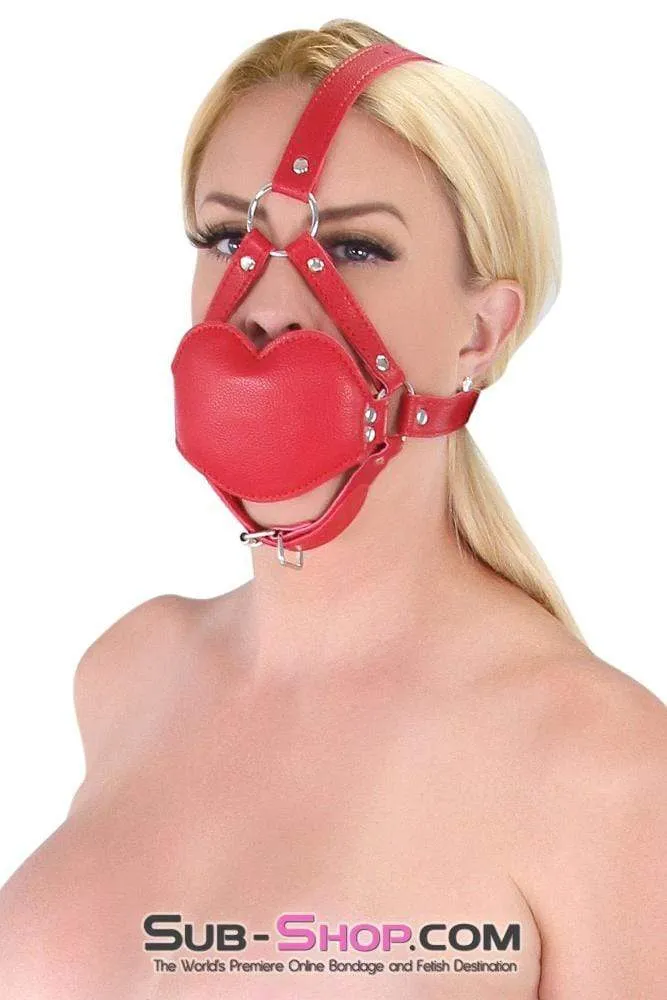 7935DL-SIS      Red Lips Blow Job Trainer Thick Sissy Slave Penis Gag Dungeon Mistress Trainer