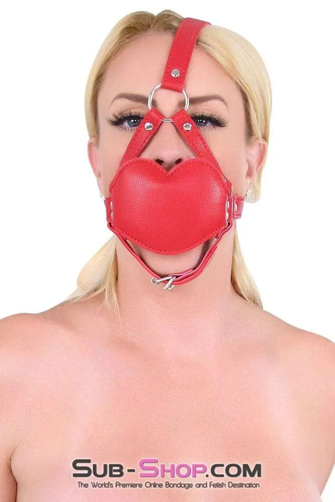 7935DL-SIS      Red Lips Blow Job Trainer Thick Sissy Slave Penis Gag Dungeon Mistress Trainer