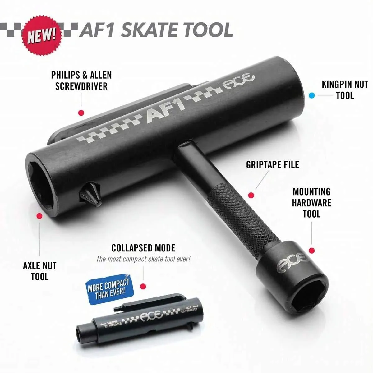 Ace Trucks - AF1 Skate Multi Tool - Black