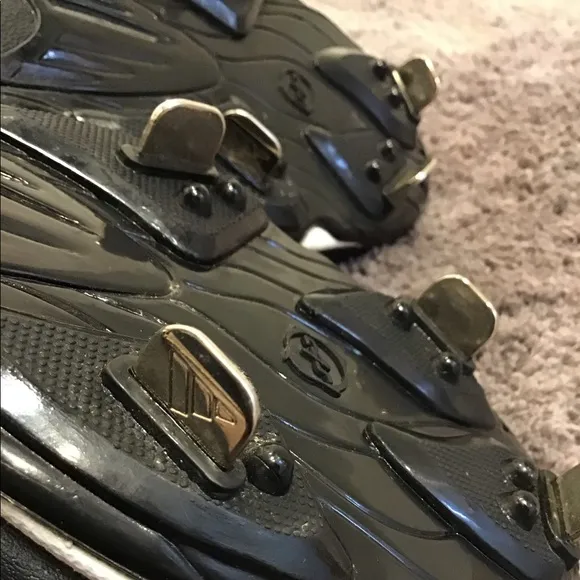 Adidas Baseball Cleat NWT Spinner III Black &amp; White Athletic Shoe SZ 7