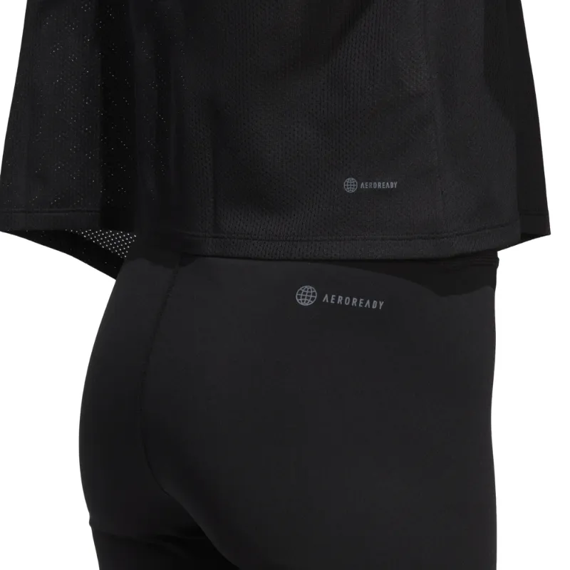 Adidas Black/White Women Hiit Aeroready Quickburn Training Tee