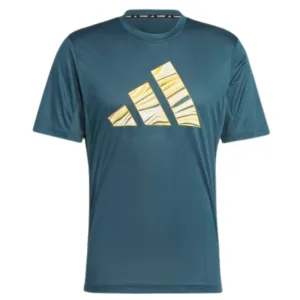 Adidas Hiit Graphic Slogan Men Training Tennis T-Shirt - Arctic Night