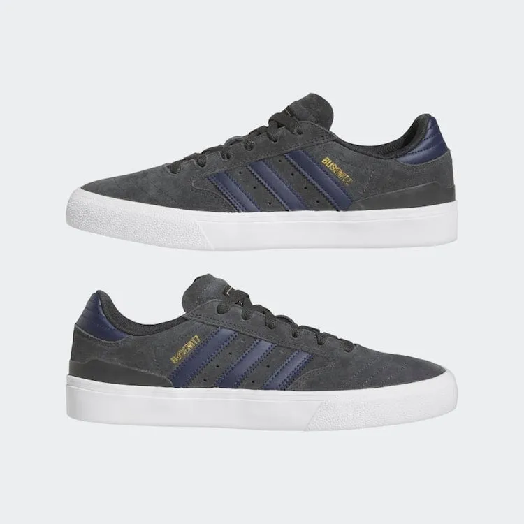 Adidas Skateboarding Busenitz Vulc II Carbon/Legend Ink/Gold Metallic Shoes