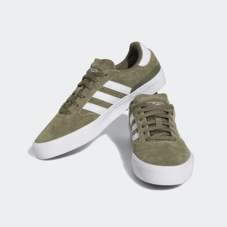 Adidas Skateboarding Busenitz Vulc II Olive Strata/Cloud White/Gold Metallic Shoes