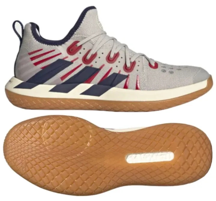 ADIDAS Stabil Next Gen 2.0 Primeblue Mens Indoor Badminton Shoes - Grey / Navy / Red