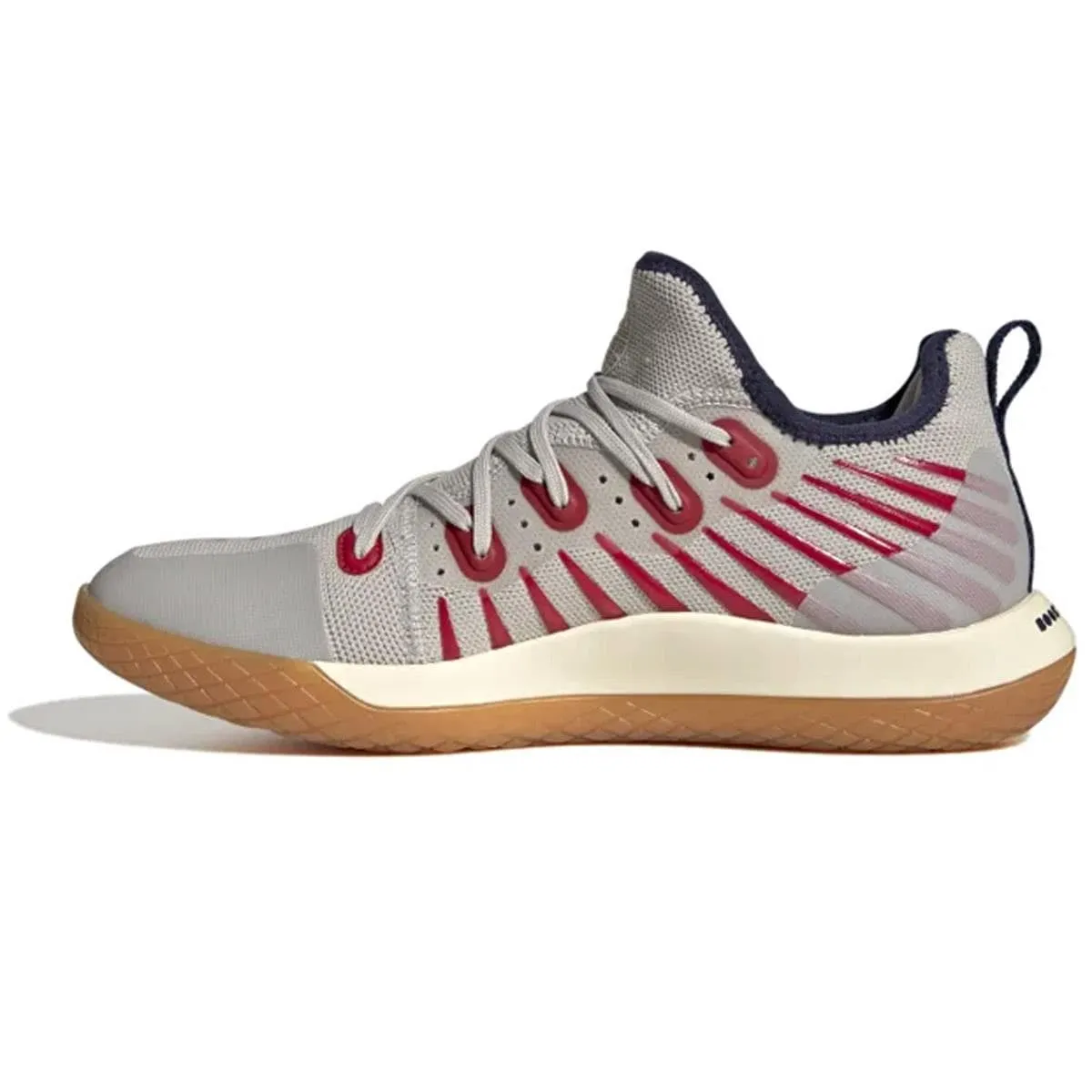 ADIDAS Stabil Next Gen 2.0 Primeblue Mens Indoor Badminton Shoes - Grey / Navy / Red