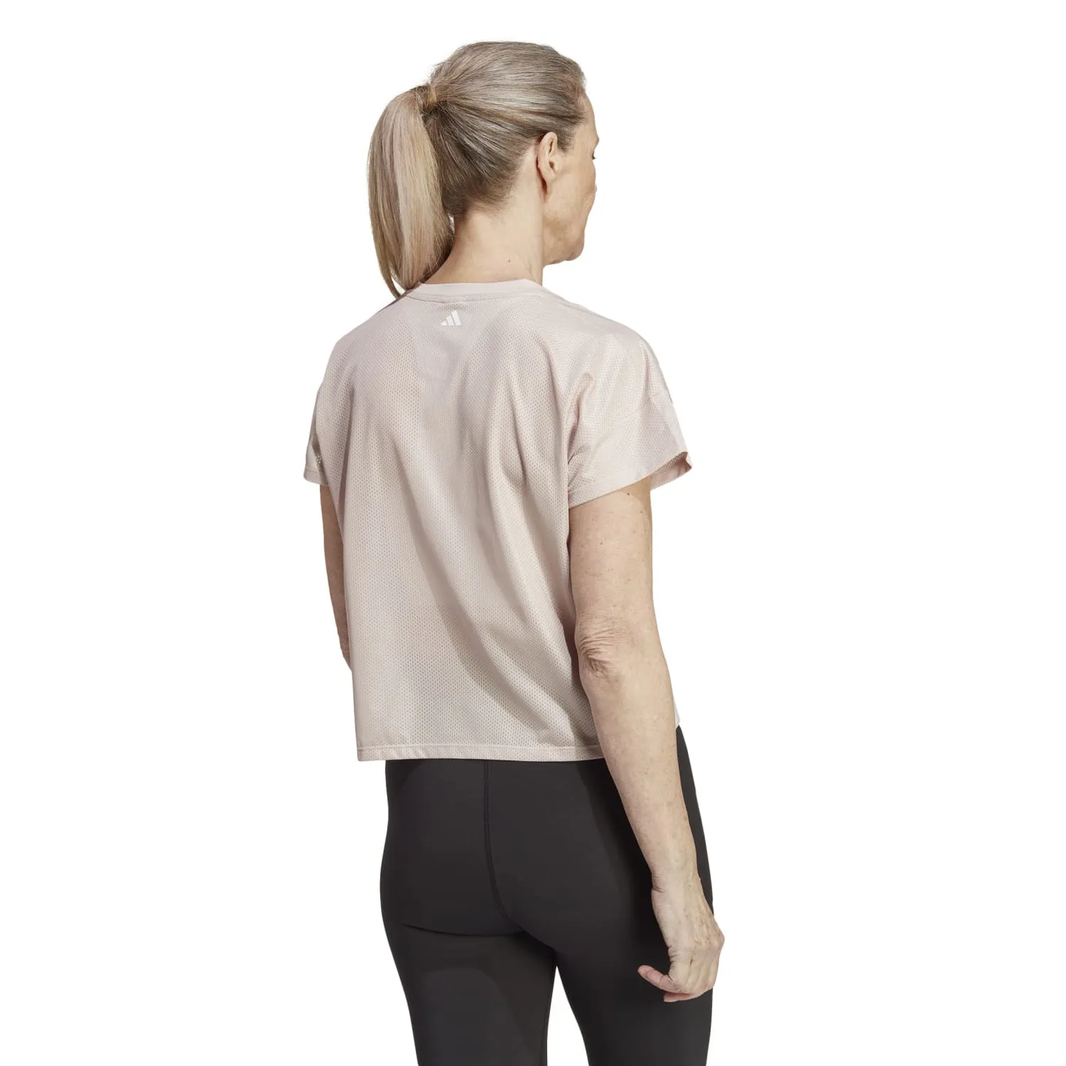 Adidas Training Women HIIT AEROREADY Quickburn Training Tee Wonder Taupe HY5412