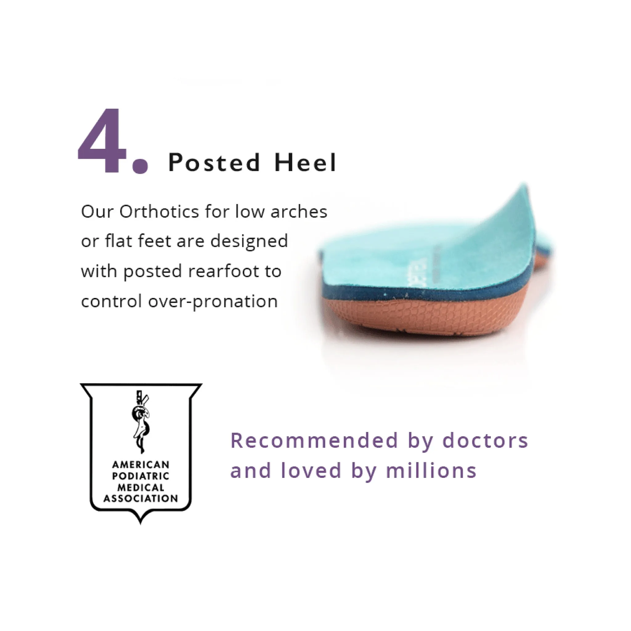 Aetrex | Women's Orthotics L625W (Flat/Low Arch) with Metatarsal Support