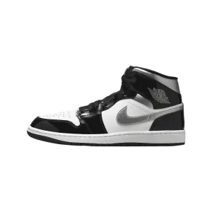 Air Jordan 1 Mid SE Men's Shoes (HV0789-010, Black/White/Metallic Gold/Metallic Silver)