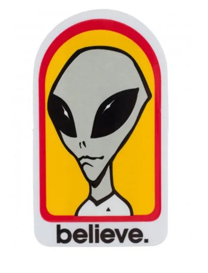 Alien Workshop - Believe 3" Sticker