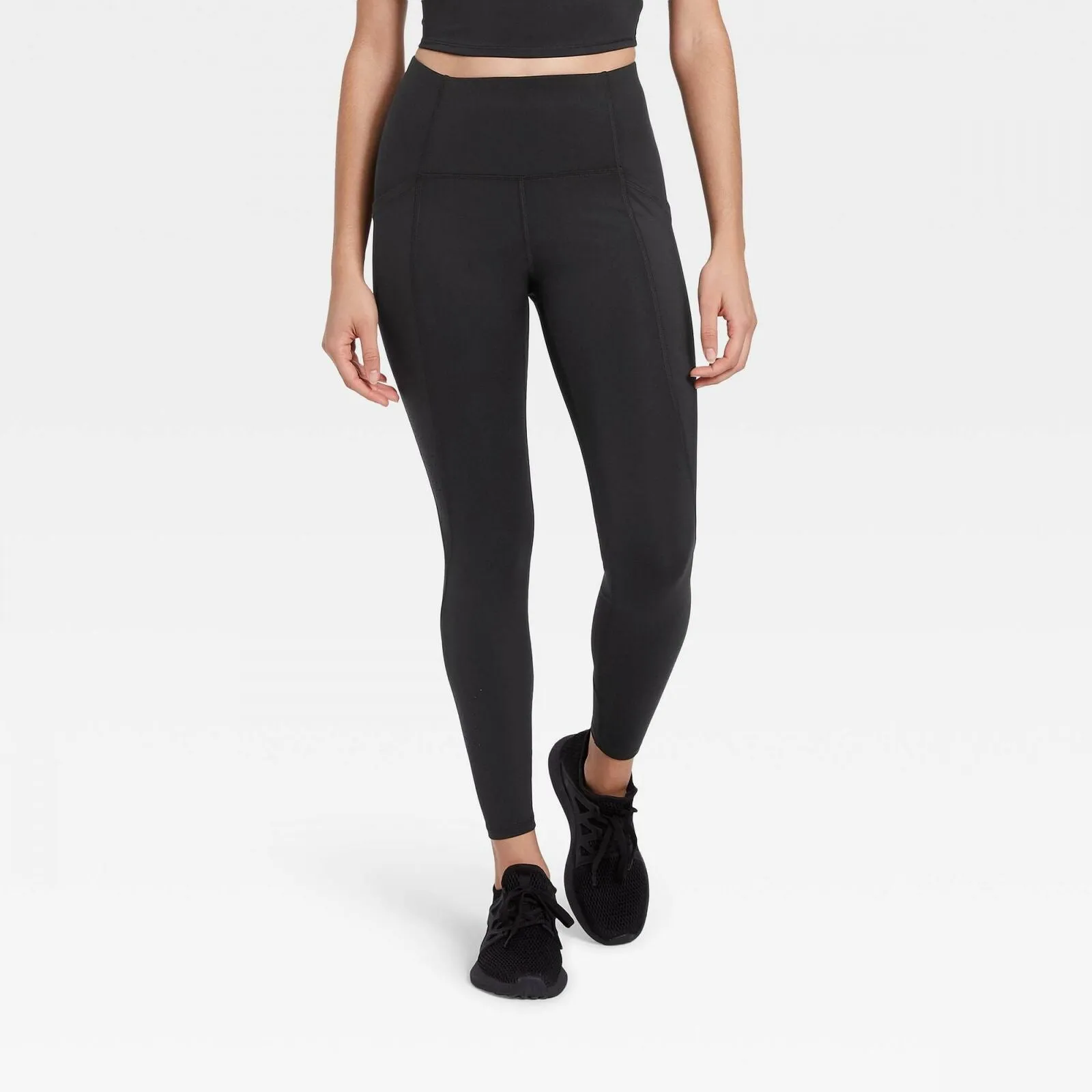 All In Motion Women's Sculpted Linear Laser Cut High-Rise 7/8 Leggings