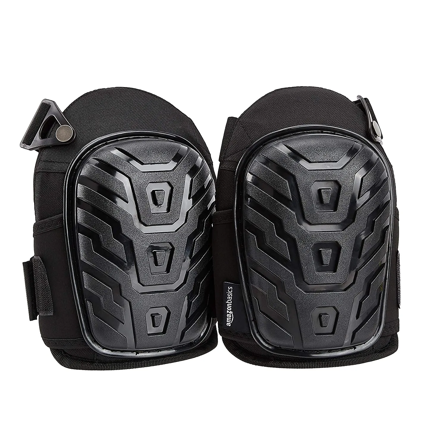 AmazonBasics Professional Gel Cushion Knee Pads - 1 Pair, Black