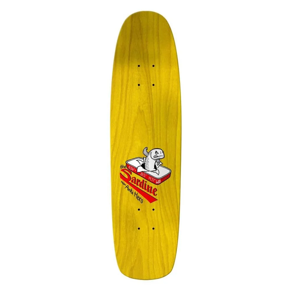 Antihero The Sardine Skateboard Deck - 8.36"