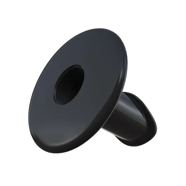 Antique Round Black Wall Scupper