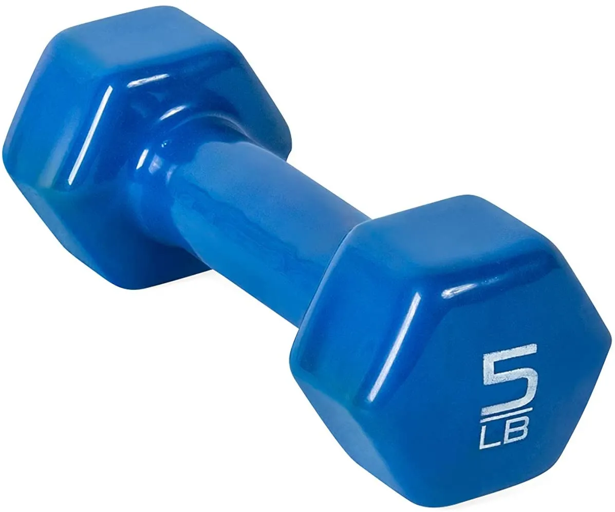 AP Barbell Vinyl Coated Dumbbell | 1-15 LB Single or Pair