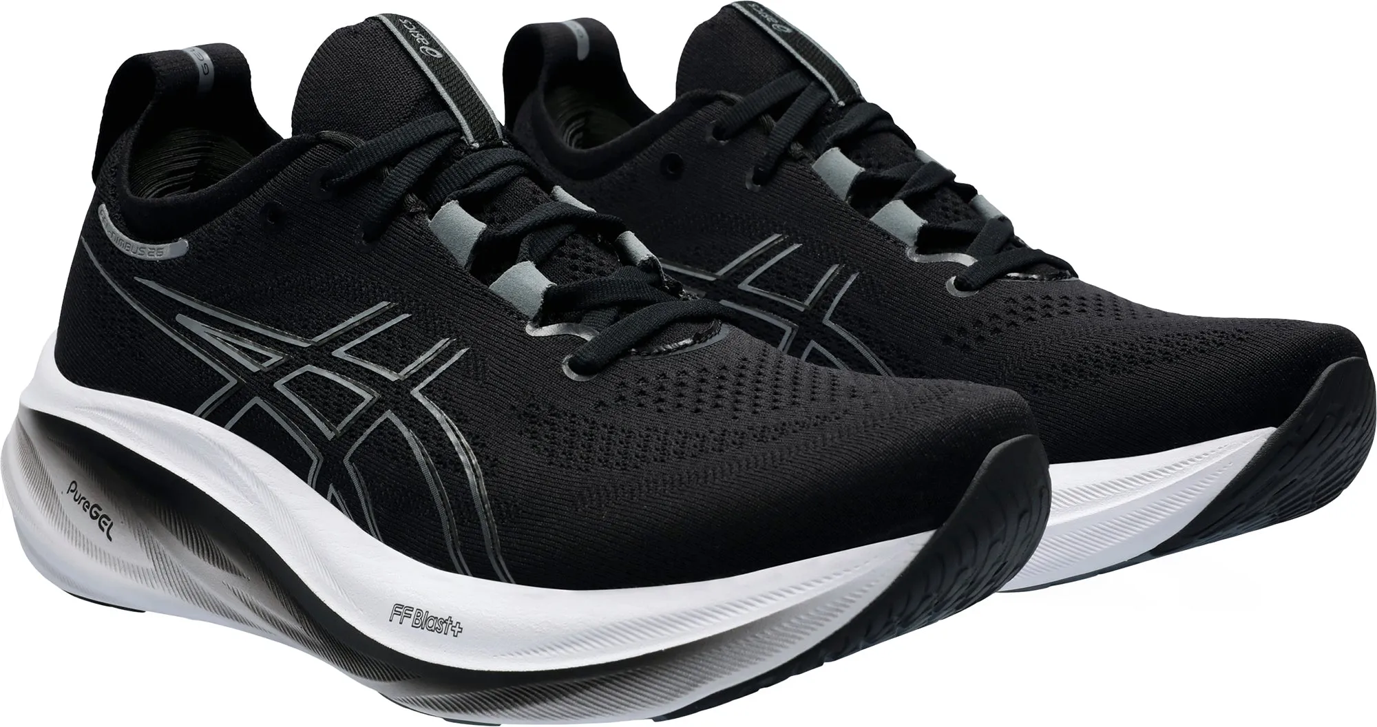 Asics Gel Nimbus 26 Mens Running Shoes - Black