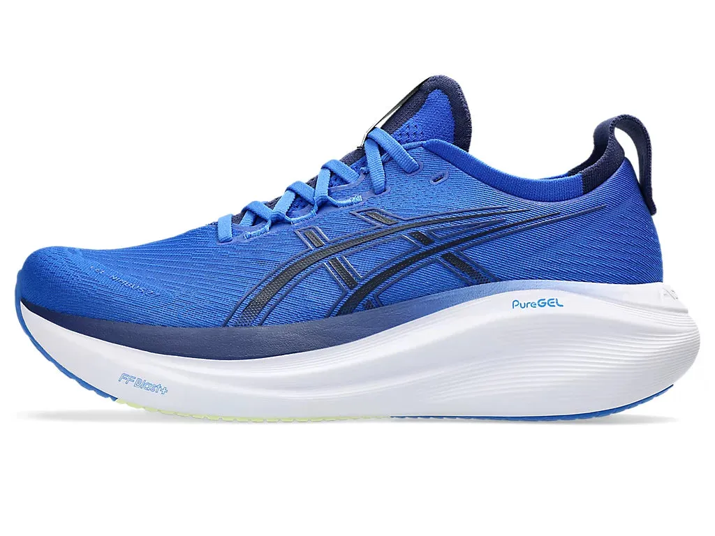 Asics Men's GEL-NIMBUS 27 Running Shoes in Illusion Blue/Indigo Blue
