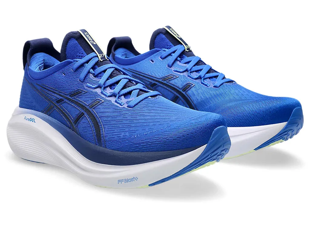Asics Men's GEL-NIMBUS 27 Running Shoes in Illusion Blue/Indigo Blue