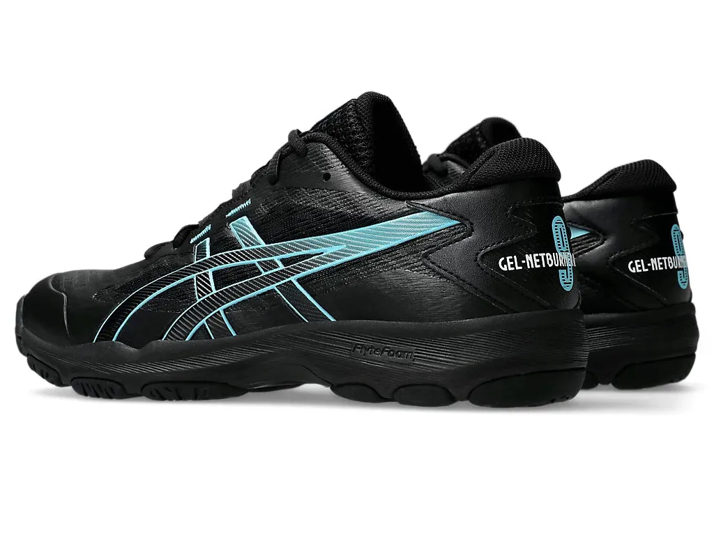 Asics Womens Gel-Netburner Academy 9 Black/ Bright Cyan Netball Shoe