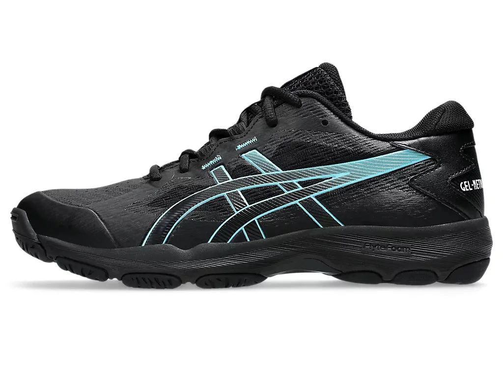Asics Womens Gel-Netburner Academy 9 Black/ Bright Cyan Netball Shoe