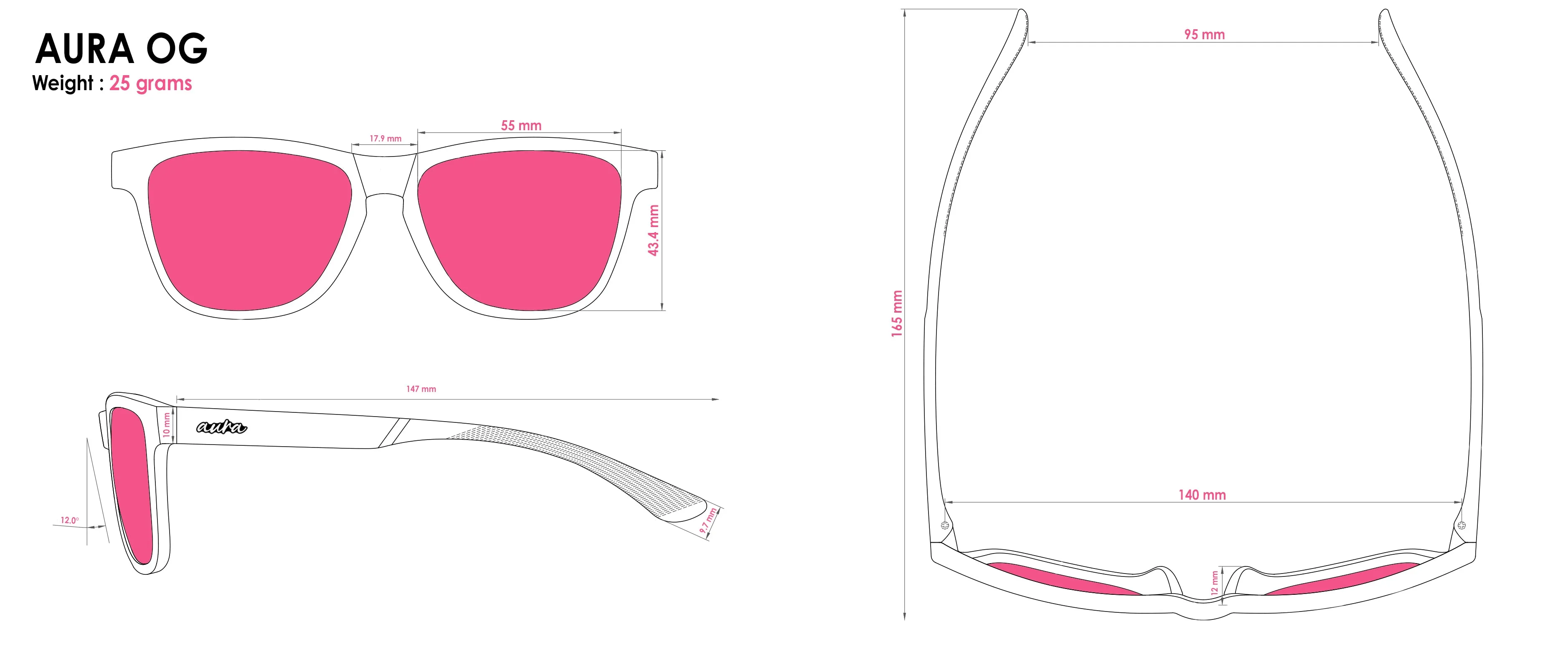 Aura Shades STEPH'S KILLER DRIP Sunglasses