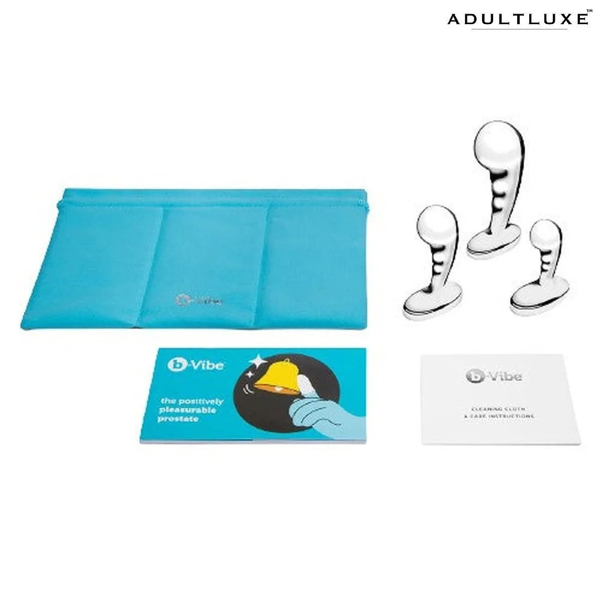 B-Vibe Stainless Steel P-Spot Training Set