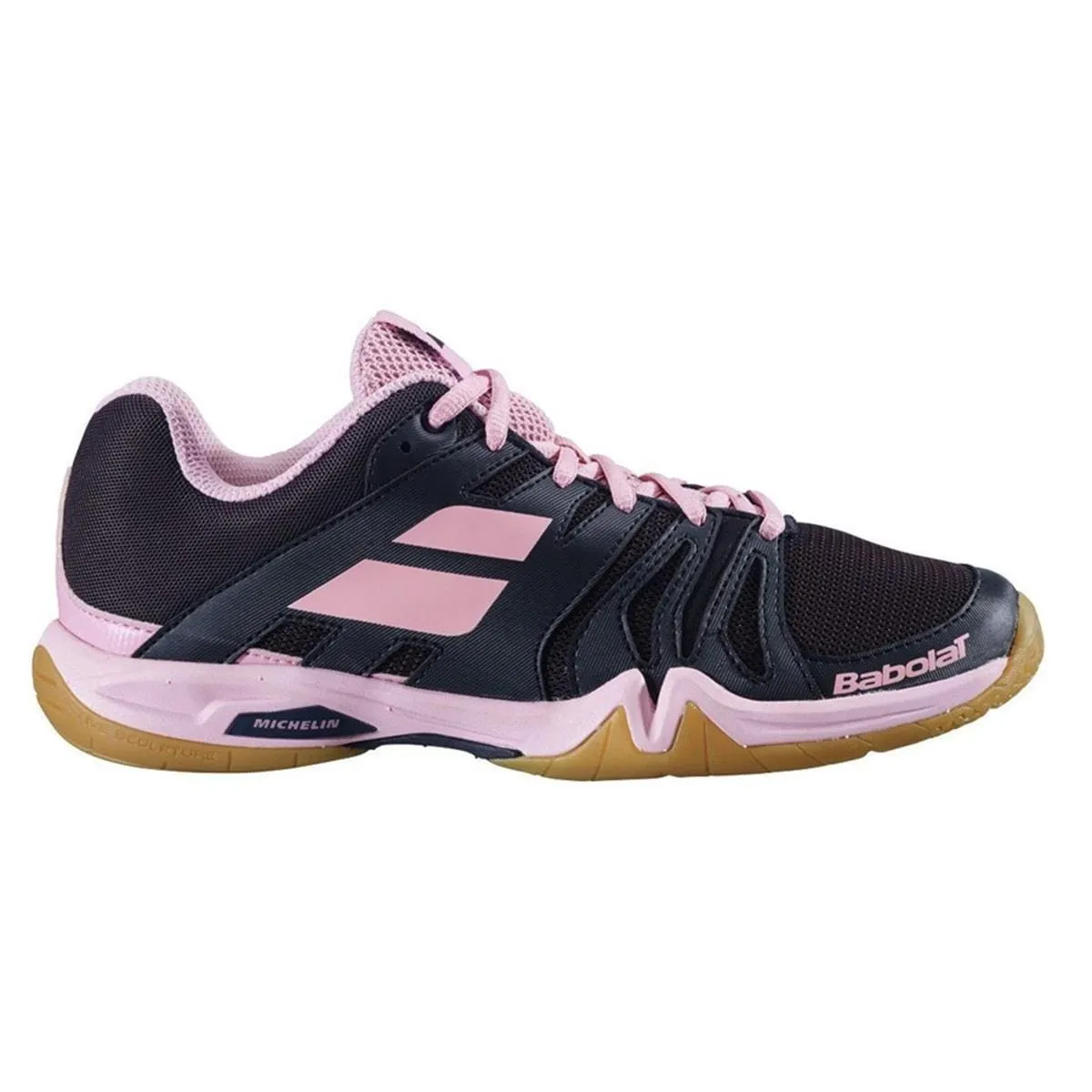Babolat Shadow Team Womens Badminton Shoes - Black / Peony