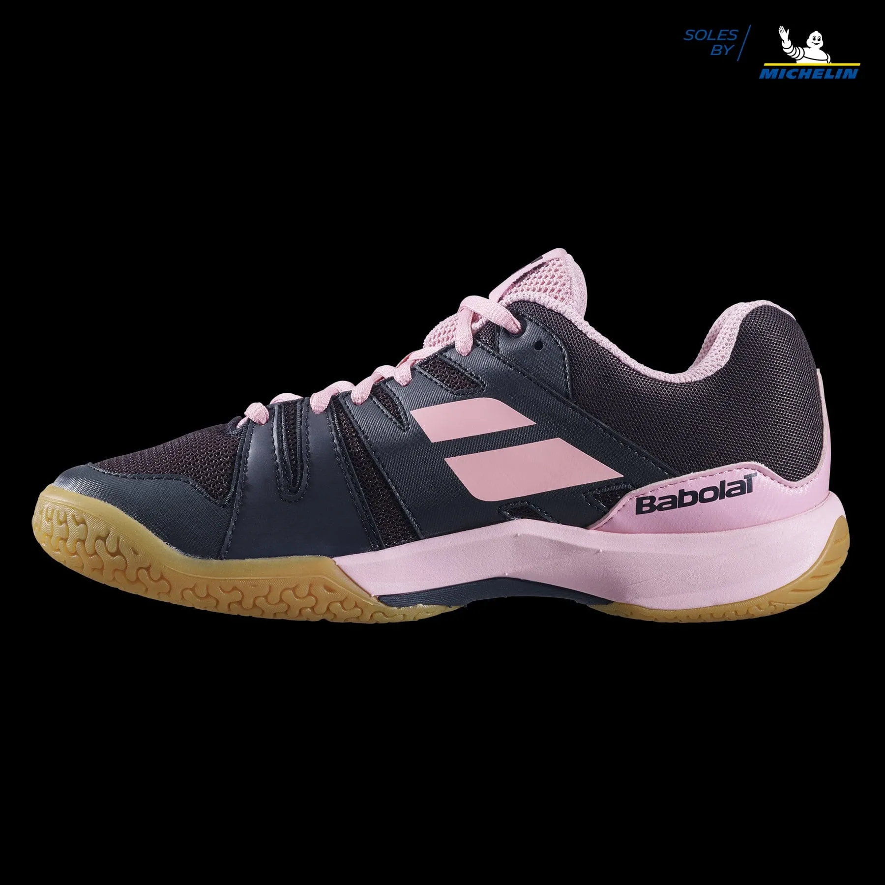 Babolat Shadow Team Womens Badminton Shoes - Black / Peony