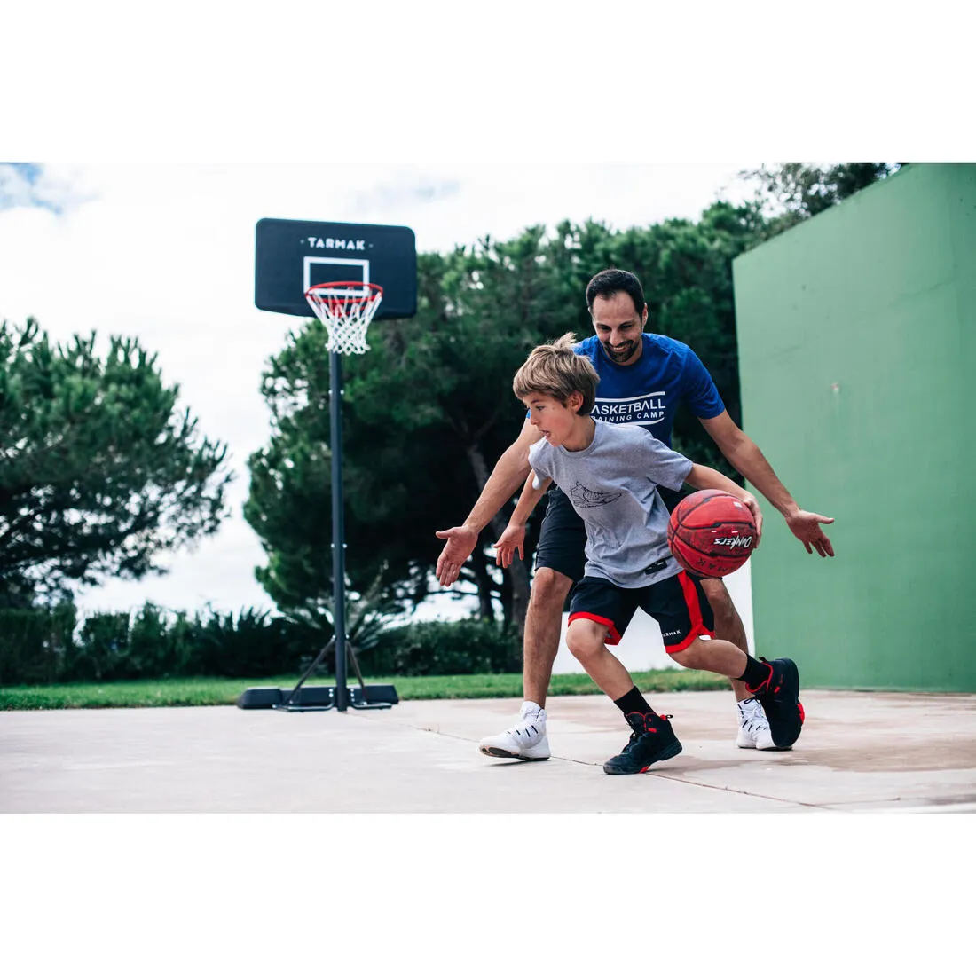 Basketball Hoop with Adjustable Stand (from 2.20 to 3.05m) B100 - Black