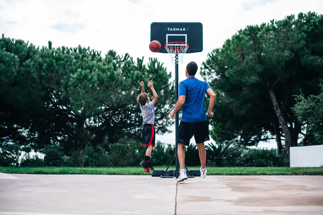 Basketball Hoop with Adjustable Stand (from 2.20 to 3.05m) B100 - Black