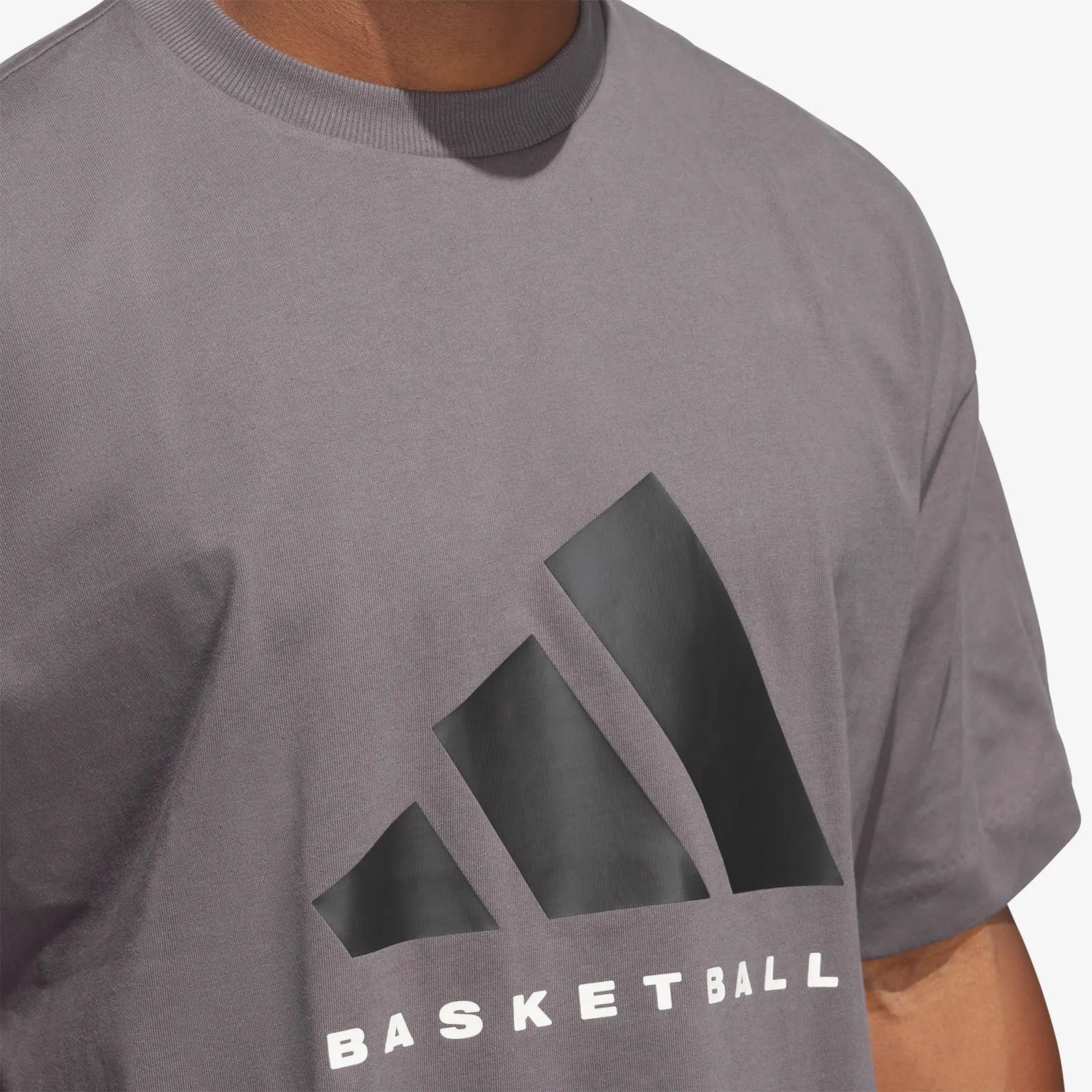 Basketball Logo T-Shirt - Grey Strata