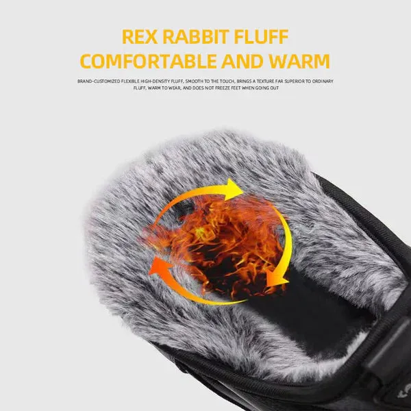 Beauty's thickened warm non-slip waterproof cotton shoes