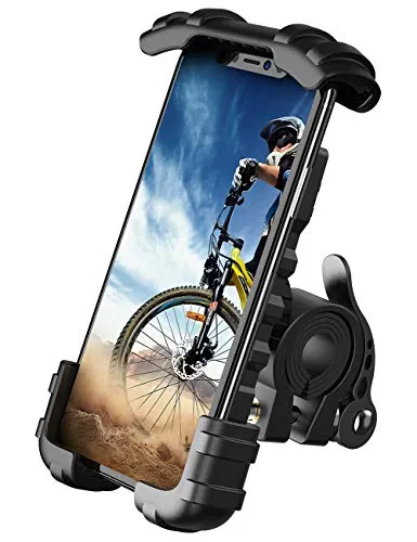 Bike Phone Holder, Motorcycle Phone Mount - Lamicall Motorcycle Handlebar Cell Phone Clamp, Scooter Phone Clip for Phone 11 / Phone 11 Pro Max, S9, S10 and More 4.7" - 6.8" Cellphone