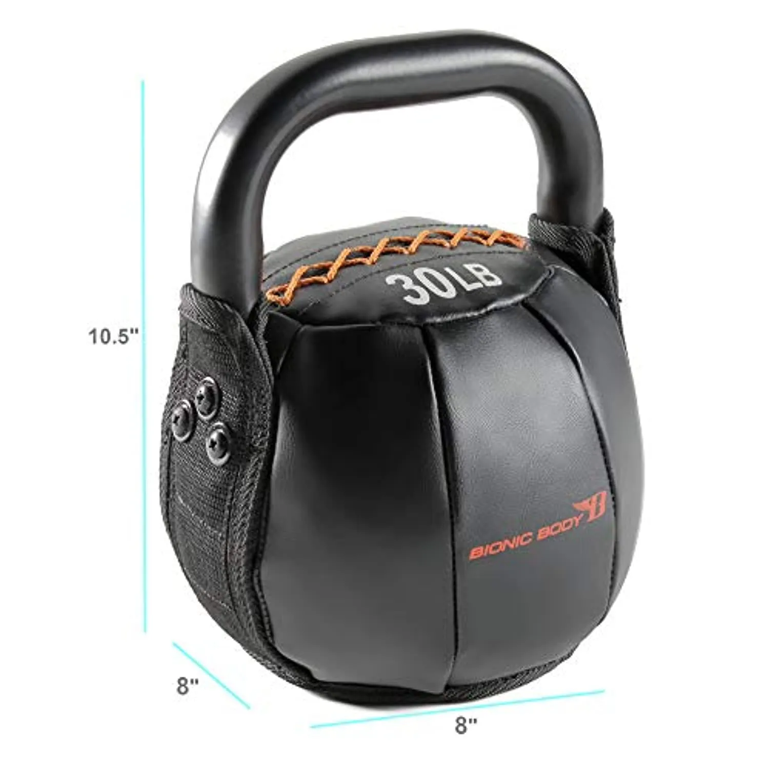 Bionic Body Soft Kettlebell with Handle for Weightlifting, Conditioning, Strength and core Training