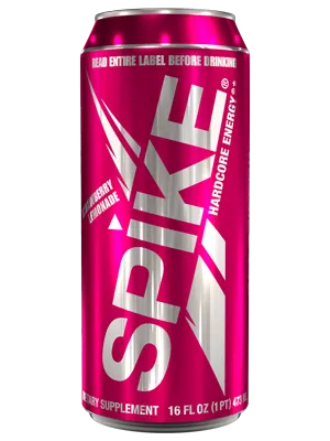 Biotest© Spike® Hardcore Energy, Strawberry Lemonade case of 12 (16 oz)