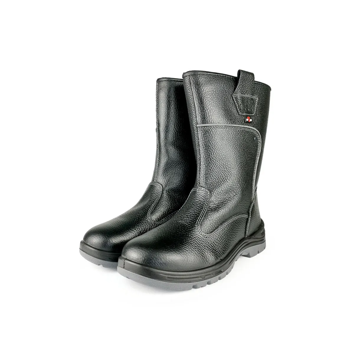 Black Hammer Men High Cut Slip On Safety Shoes BH-501-SR