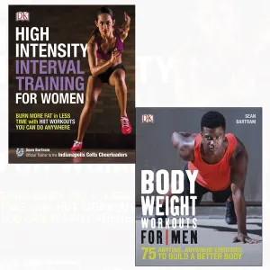 Bodyweight workouts for men and high-intensity interval training for women 2 books collection set