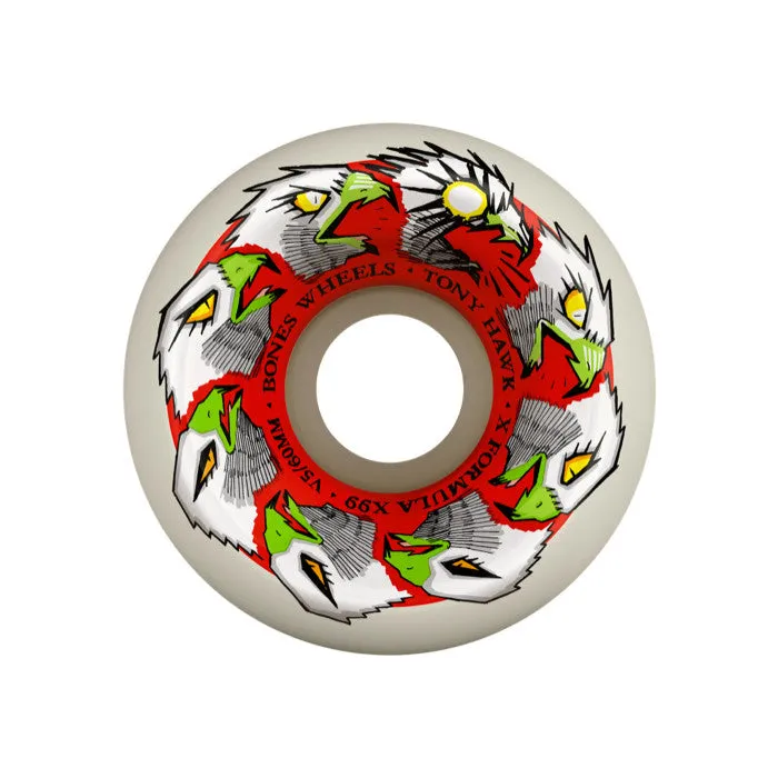 BONES WHEELS X-Formula Skateboard Wheels Hawk Animation 60mm V5 Sidecut 99A