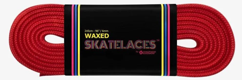 Bont Waxed 8mm Skate Laces  - Assorted Colors -